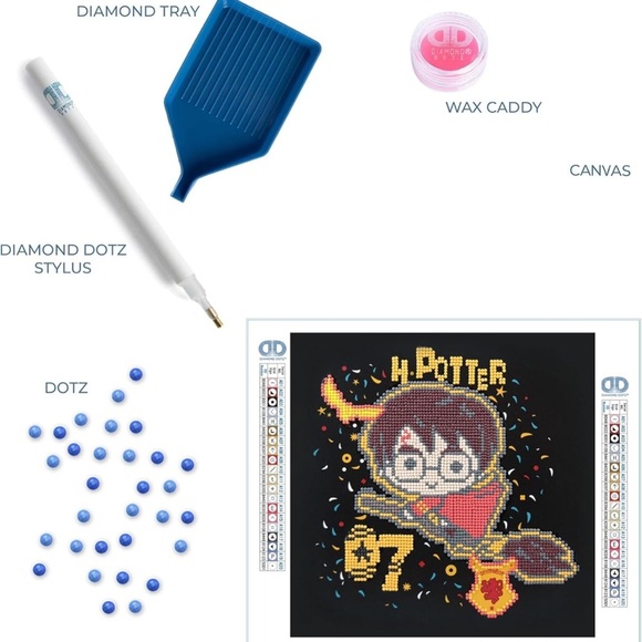 DIAMOND DOTZ ® - Harry Potter Box Diamond Painting Artwork Kit - Picture 4 of 5